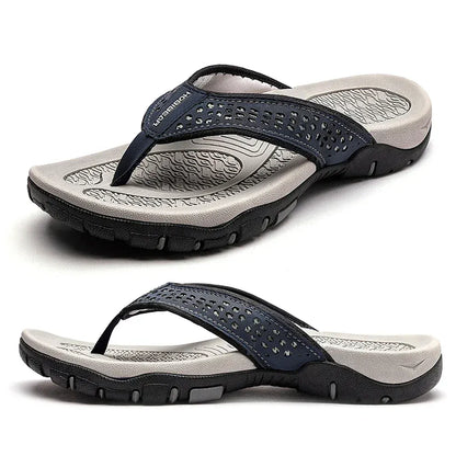Supportive athletic flip flops arch cardigan for men | WaveStride -18