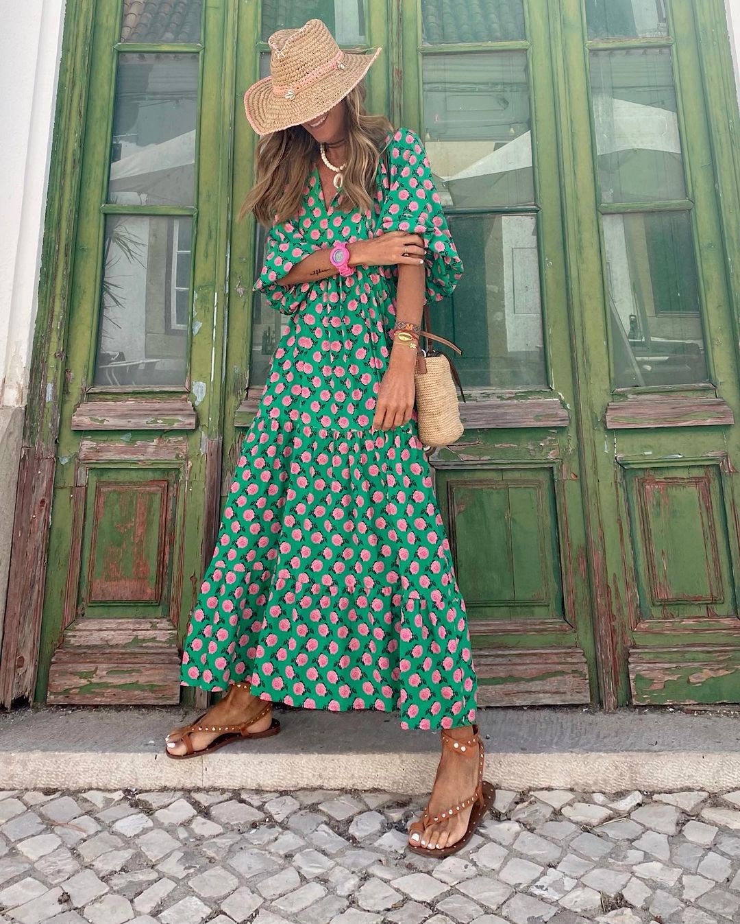 Maxi boho dress for women | Viona -3