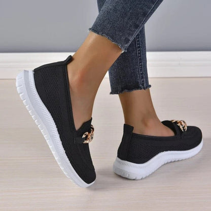 Classic breathable loafers for women | Elena -4