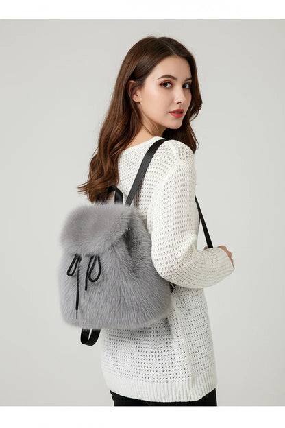 Backpack compact drawstring elegant style handbag for women | Isaline -8