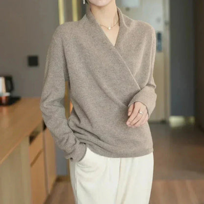 Soft cashmere crewneck sweater for women | Novelle -3