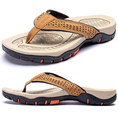 Supportive athletic flip flops arch cardigan for men | WaveStride -1