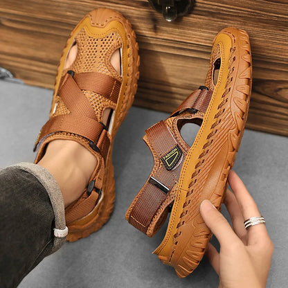 Toe hiking sandals for men | Closed -4