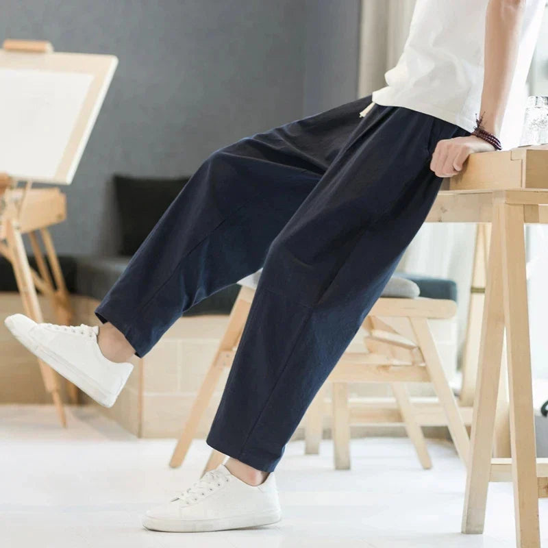 Casual cotton trousers for men | Noam -6