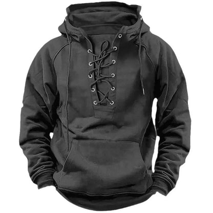 Classic retro sweatshirt for men | With comfortable hood -6