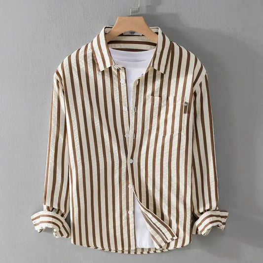 Striped trendy shirt for men | Maxim -1