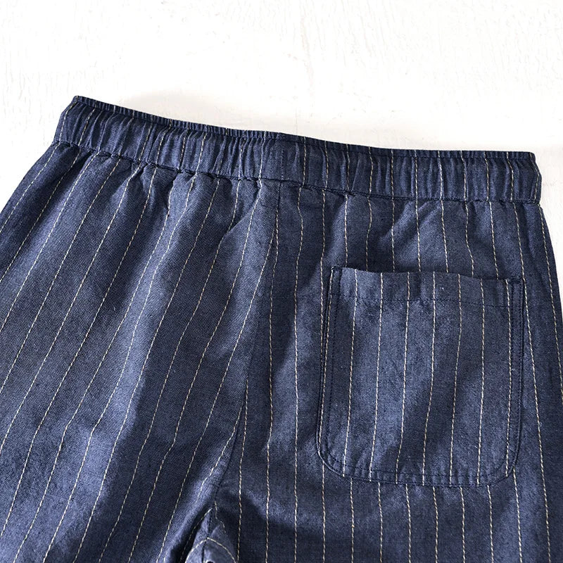Striped cotton shorts for men | Wilfrid -8