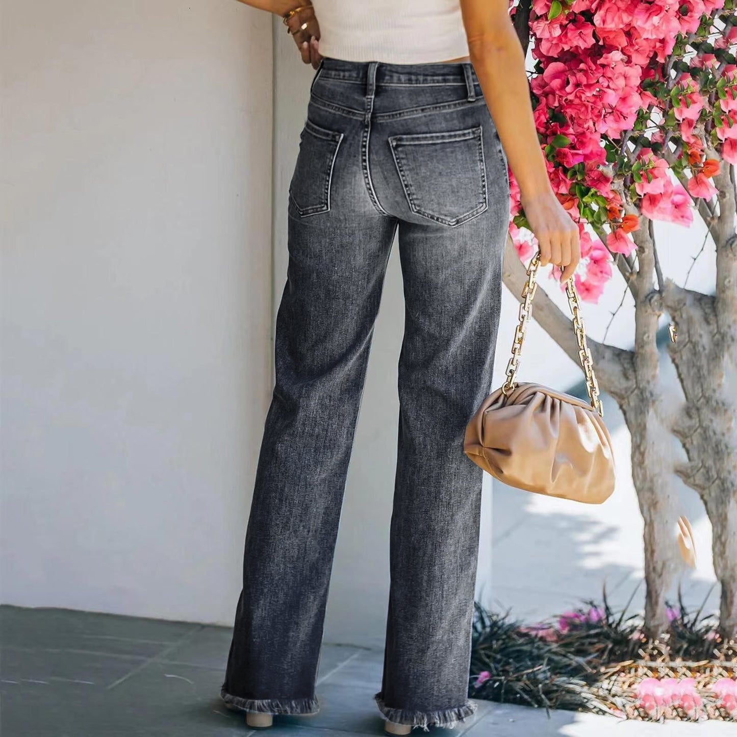 Bootcut washed jeans for women | Lizzy -9