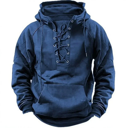 Classic retro sweatshirt for men | With comfortable hood -5