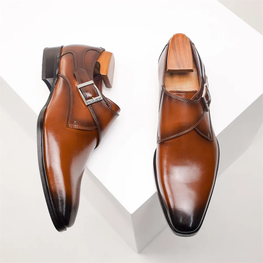 Lorenzo milano monk strap shoes for men | Vittorio -8