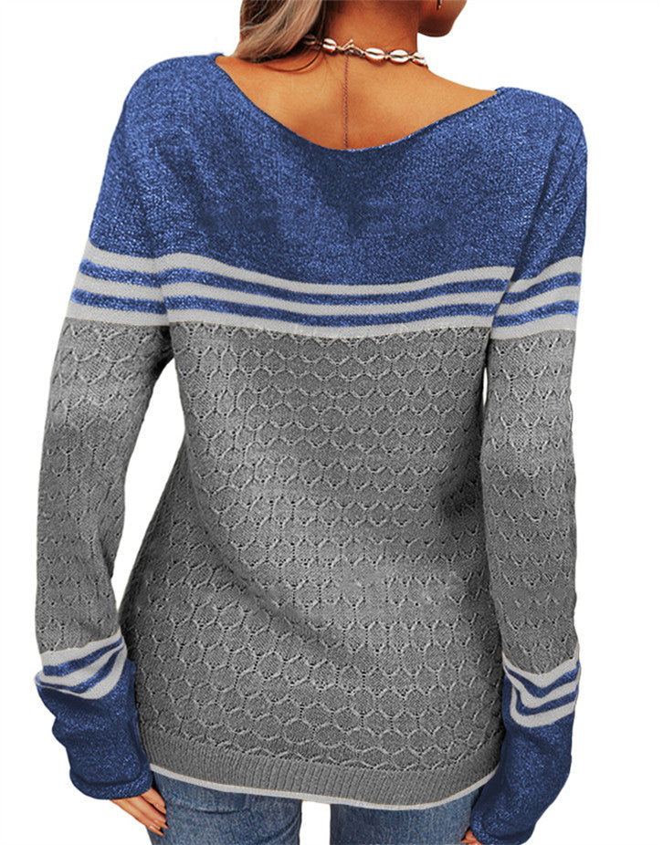 Elegant round neck sweater for women | Claire -14