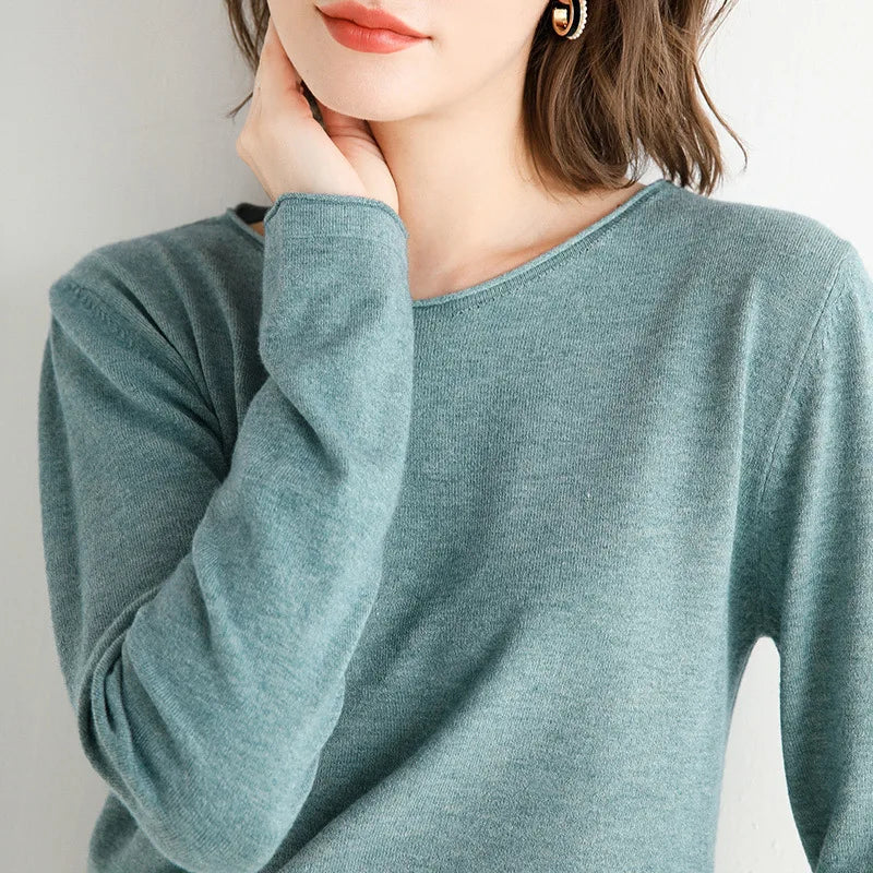Elara mist knit top for women | Serenia -2