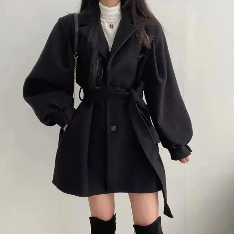 Classic belted jacket for women | Mavis -10