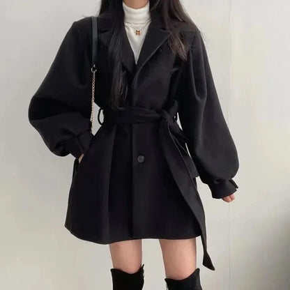 Classic belted jacket for women | Mavis -10