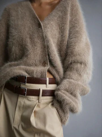 Women’s elegant loose-fit cashmere cardigan for women | Ella -2