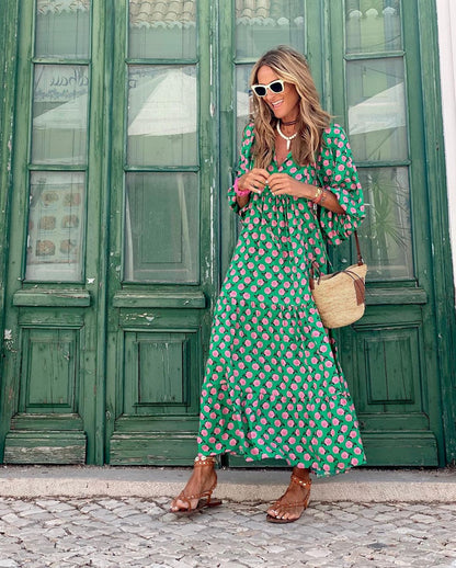 Maxi boho dress for women | Viona -2