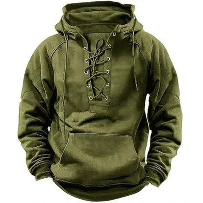 Classic retro sweatshirt for men | With comfortable hood -7