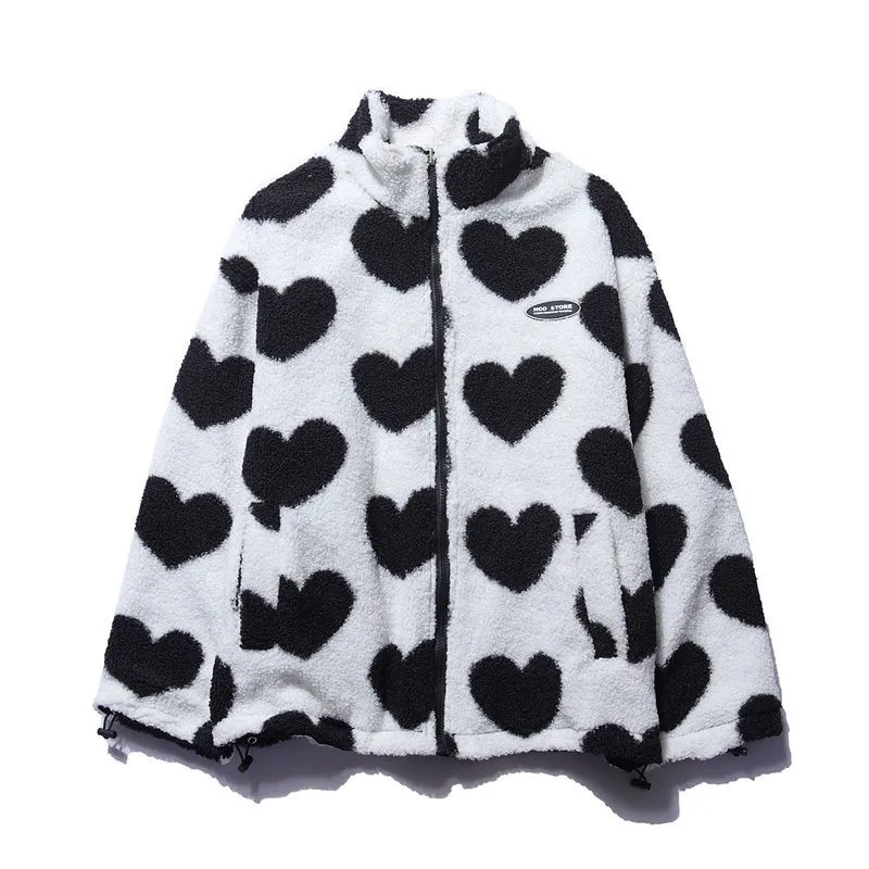 Double face shape heart parka for women | Adeline -6