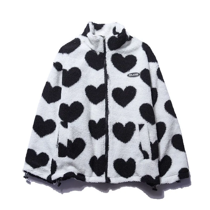 Double face shape heart parka for women | Adeline -6