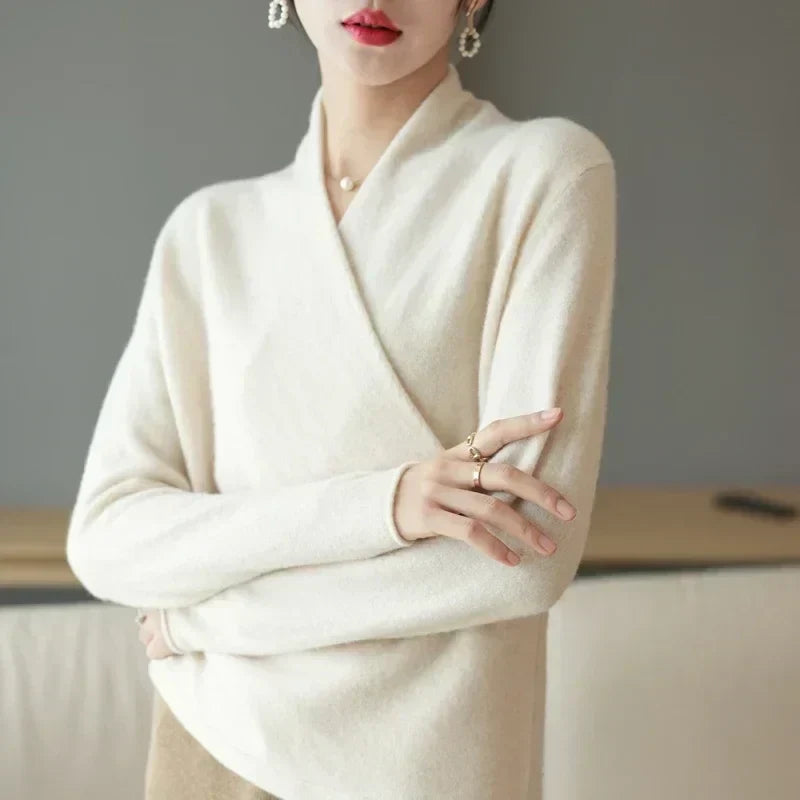 Soft cashmere crewneck sweater for women | Novelle -6