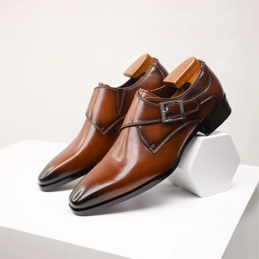 Lorenzo milano monk strap shoes for men | Vittorio -6