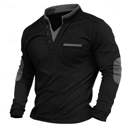 Comfortable classic sweatshirt for men | V-neck elegant & comfortable -2