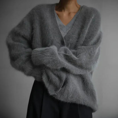 Women’s elegant loose-fit cashmere cardigan for women | Ella -6