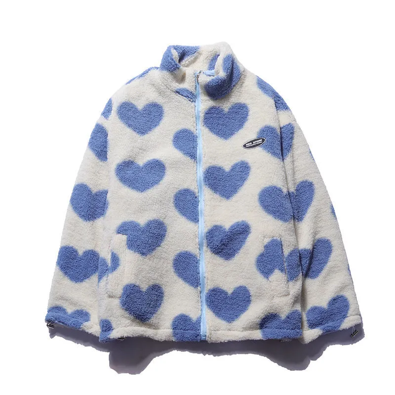 Double face shape heart parka for women | Adeline -2