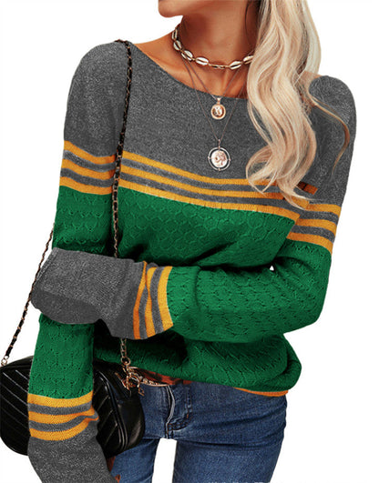 Elegant round neck sweater for women | Claire -9