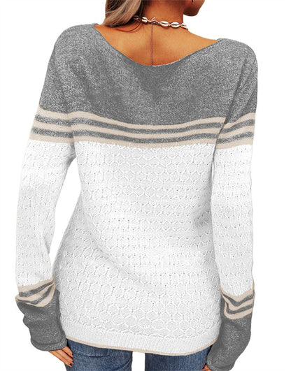 Elegant round neck sweater for women | Claire -3