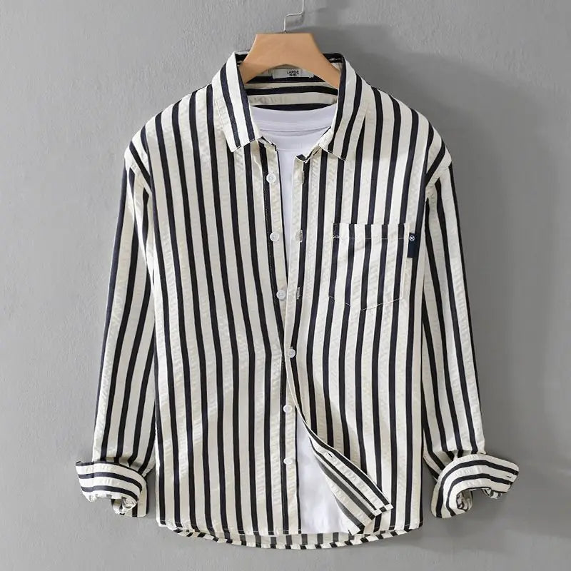 Striped trendy shirt for men | Maxim -2