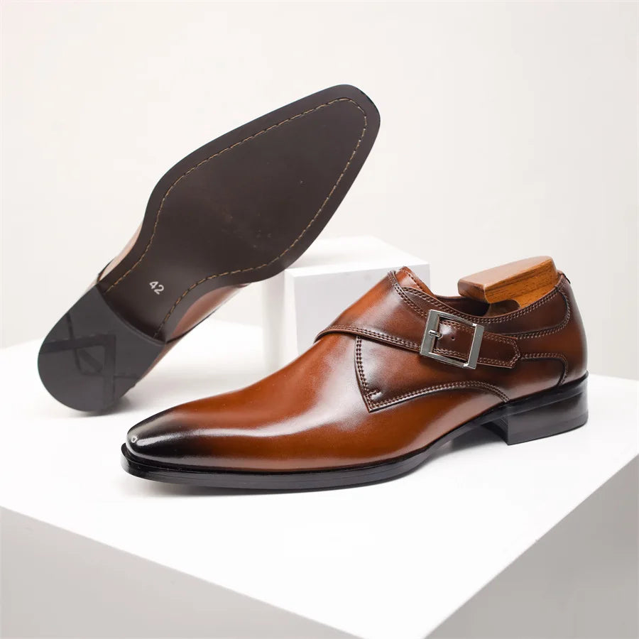 Lorenzo milano monk strap shoes for men | Vittorio -10