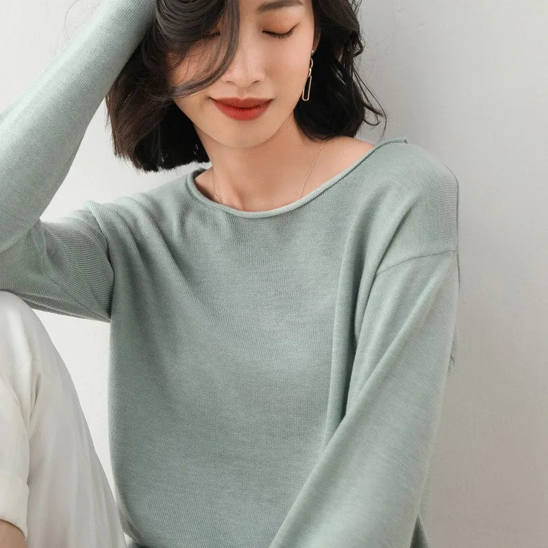 Elara mist knit top for women | Serenia -7