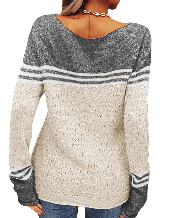Elegant round neck sweater for women | Claire -26