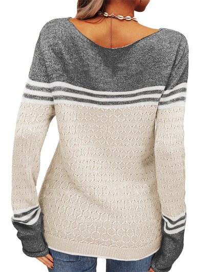 Elegant round neck sweater for women | Claire -26