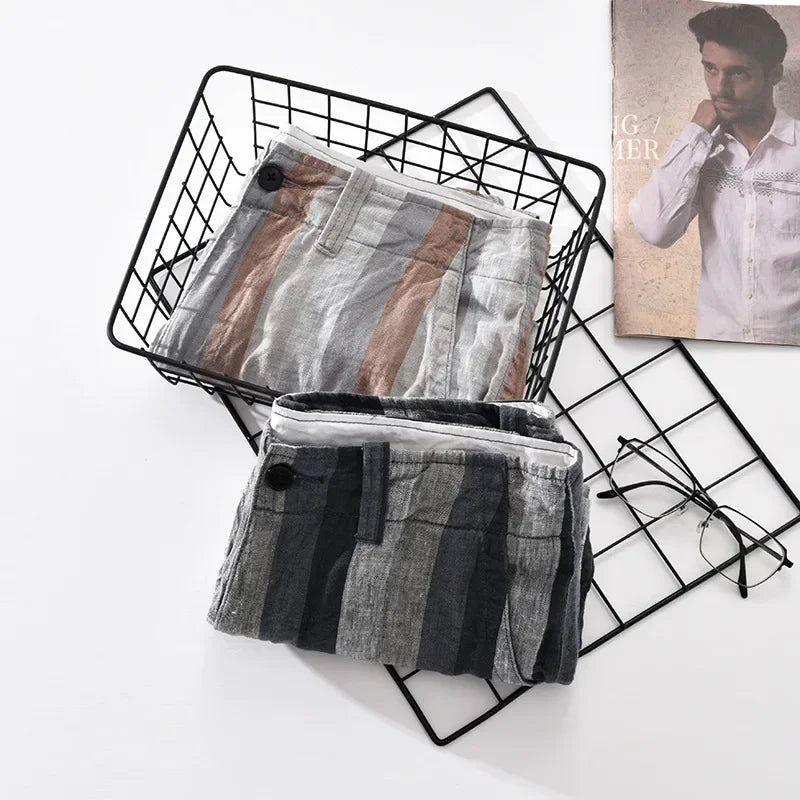 Casual linen shorts for men | Leon -7