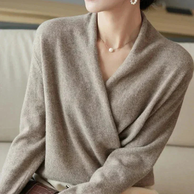 Soft cashmere crewneck sweater for women | Novelle -2
