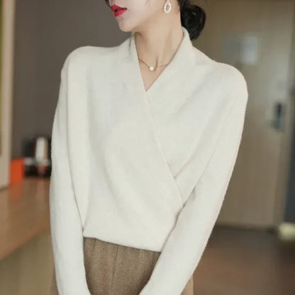 Soft cashmere crewneck sweater for women | Novelle -8