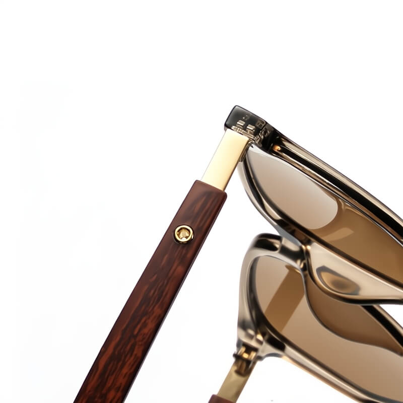 Frame tinted sunglasses for men | Wood -3