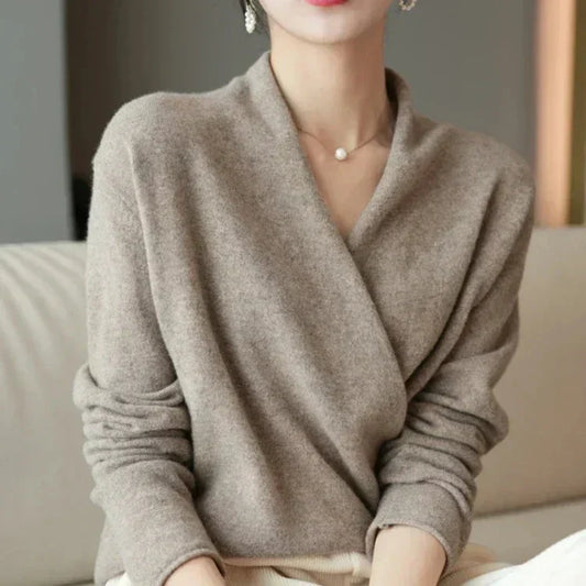 Soft cashmere crewneck sweater for women | Novelle -1
