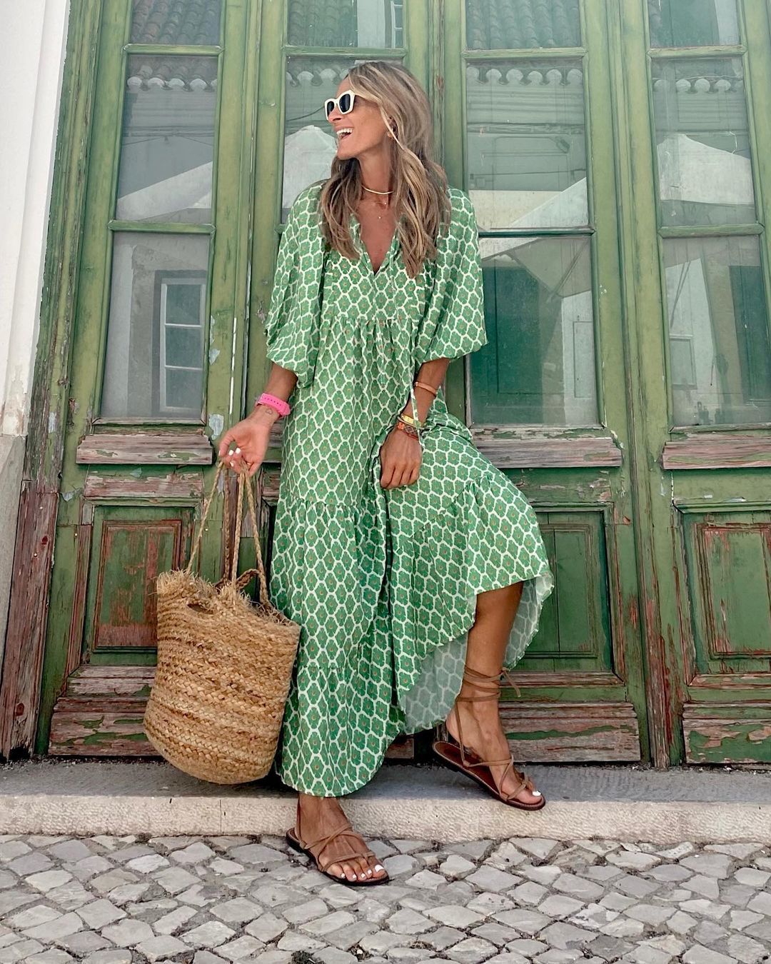 Maxi boho dress for women | Viona -5