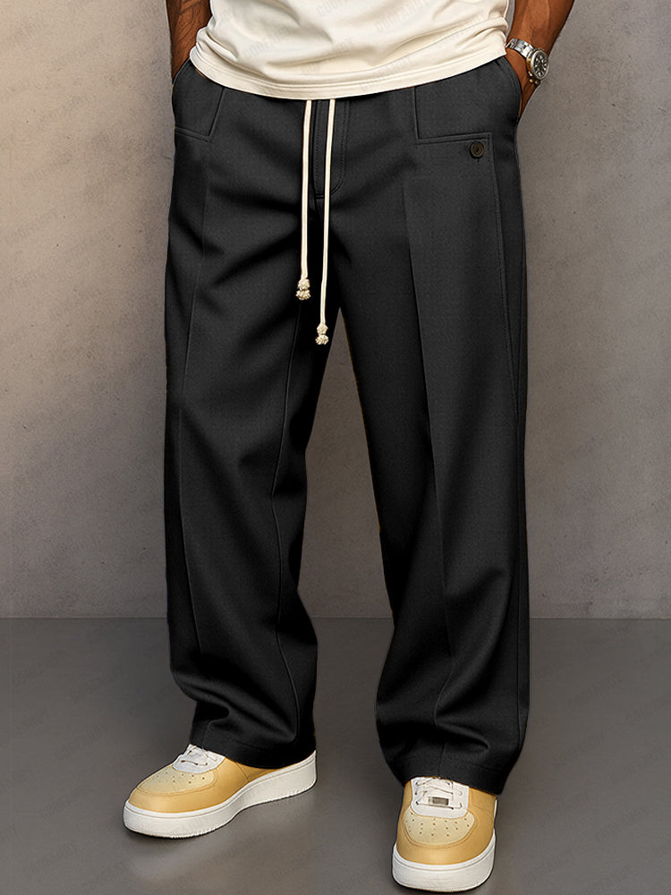 Elegant drawstring trousers for men | Adrien -5