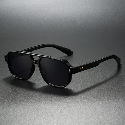 Angular aviator double bridge sunglasses for men | Zephyr -3