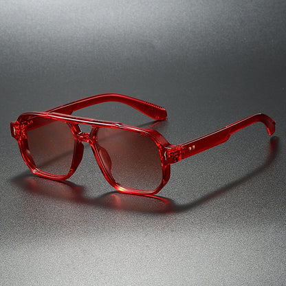 Angular aviator double bridge sunglasses for men | Zephyr -4