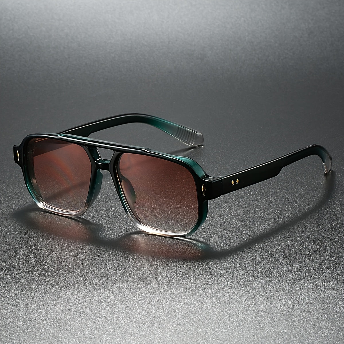 Angular aviator double bridge sunglasses for men | Zephyr -6