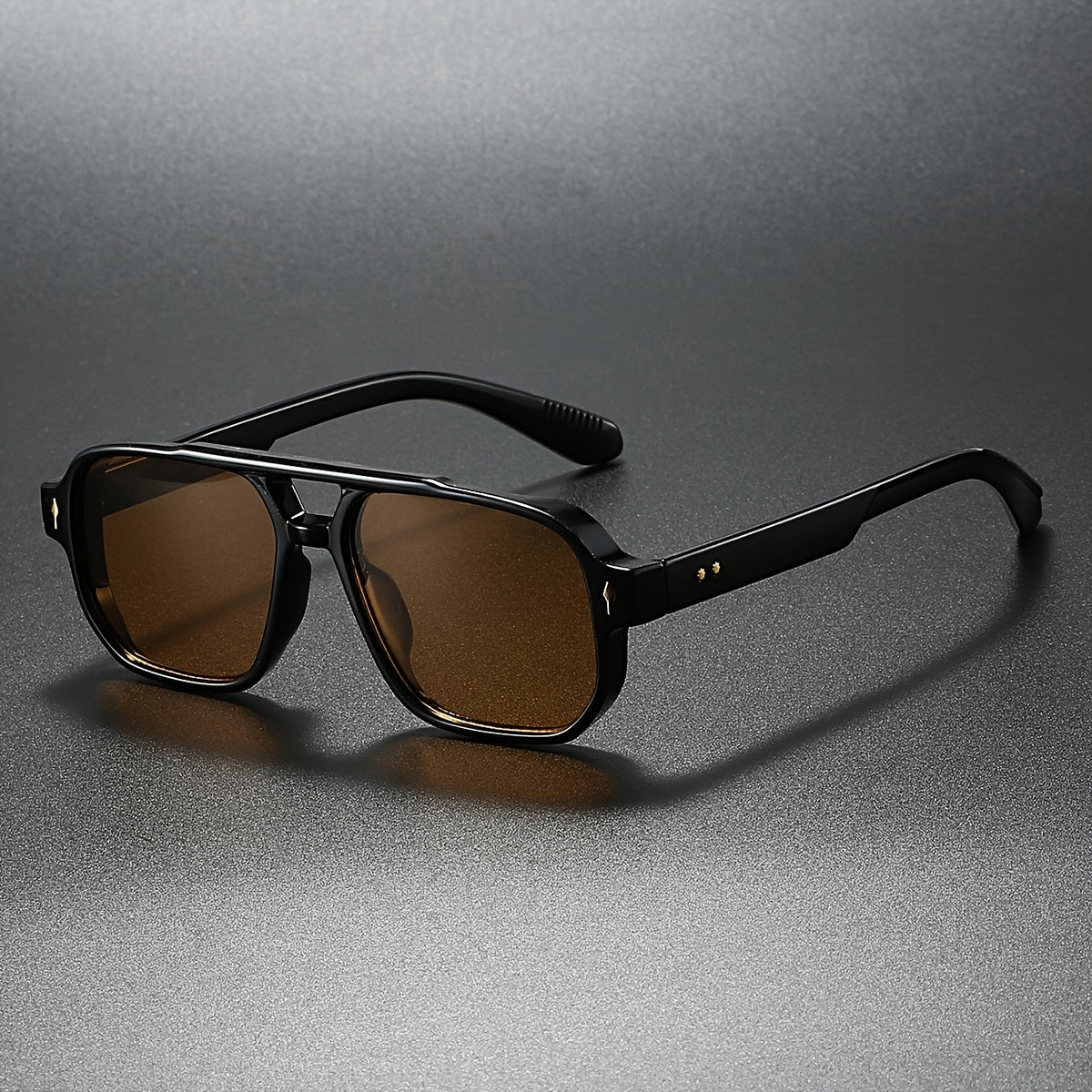Angular aviator double bridge sunglasses for men | Zephyr -2