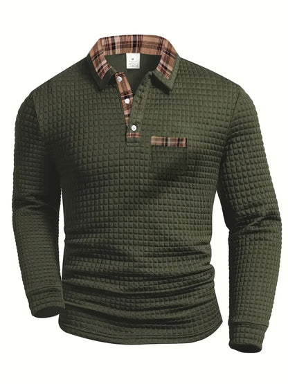 Elegant fitted cut sweater for men | Caseyon -1