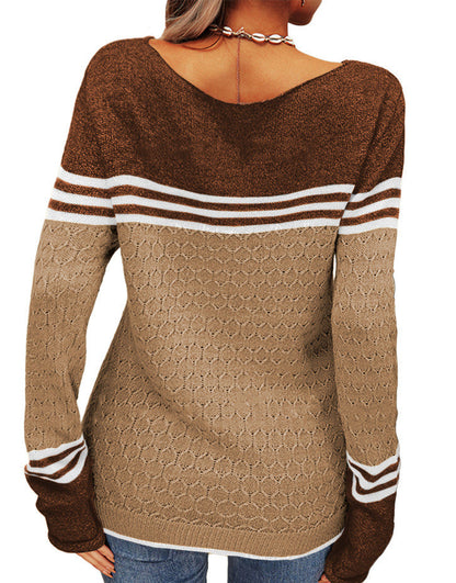 Elegant round neck sweater for women | Claire -35