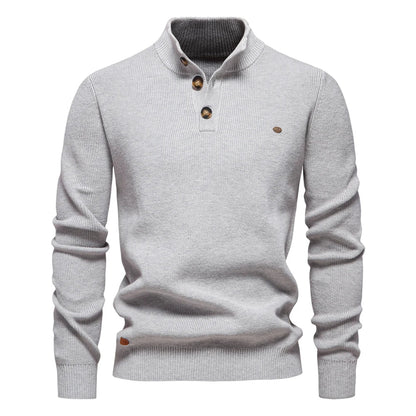 Soft button-up sweater for men | Marius -2