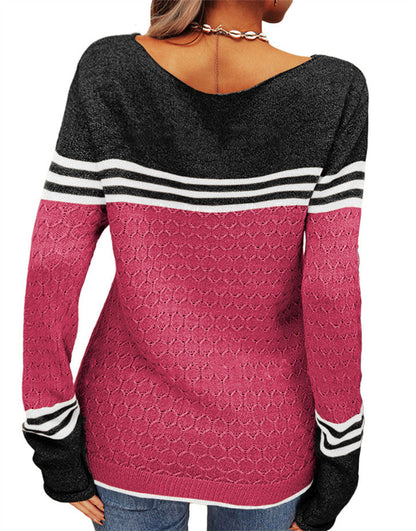 Elegant round neck sweater for women | Claire -29
